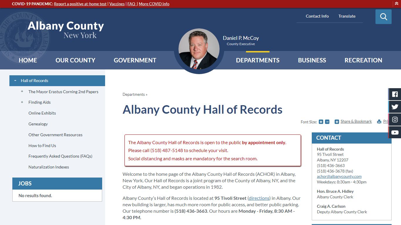 Albany County Hall of Records | Albany County, NY